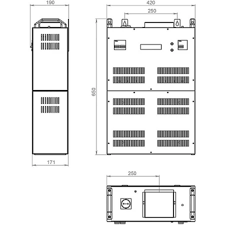 Стабилизатор напряжения тиристорный Volter 66 с (3x22) - фото 3