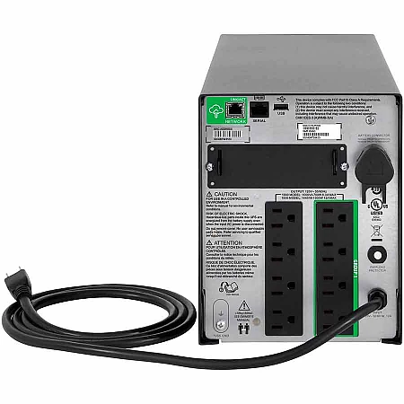 Джерело безперебійного живлення APC Smart-UPS 1500VA 1000W LCD USB SmartConnect 8xC13 - фото 2