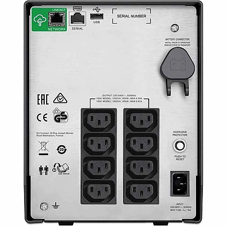 Джерело безперебійного живлення APC Smart-UPS C 1000VA 600W LCD USB SmartConnect 8xC13 - фото 4