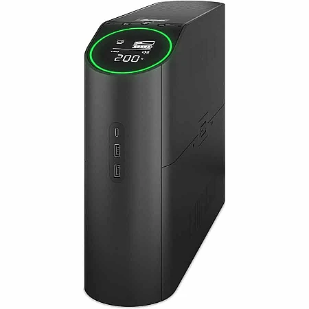 Джерело безперебійного живлення APC Back-UPS Pro 2200VA 1320W LCD USB RGB Lights 4xSchuko + 2xC13