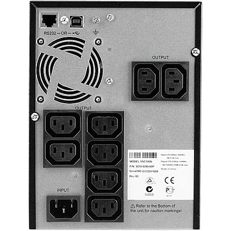 Источник бесперебойного питания Eaton 5SC 1000VA/700W LCD USB RS232 8xC13 - фото 2