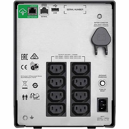 Джерело безперебійного живлення APC Smart-UPS C 1500VA/900W LCD USB SmartConnect 8xC13 - фото 4