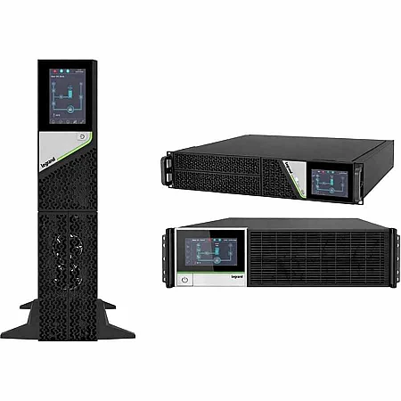 Источник бесперебойного питания Legrand KEOR DK 1000VA/1000W RT 2U LCD RS232 SNMP 6xC13 - фото 4