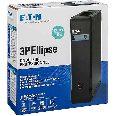 Источник бесперебойного питания Eaton 3P Ellipse 1300VA/840W 2xUSB charges USB port 4+4xSchuko - фото 8