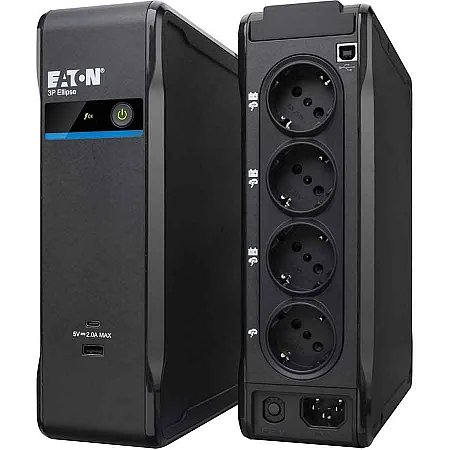 Источник бесперебойного питания Eaton 3P Ellipse 700VA/420W 2xUSB charges+USB port 3+1xSchuko - фото 5