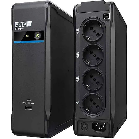 Источник бесперебойного питания Eaton 3P Ellipse 900VA/540W 2xUSB charges+USB port 3+1xSchuko - фото 5