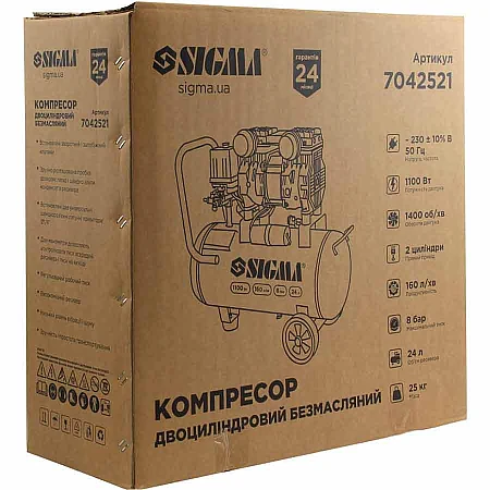 Компресор SIGMA 7042521 - 1.1 кВт - фото 12