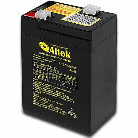 Акумуляторна батарея Altek ABT 5Аh 6V AGM