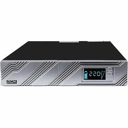 Источник бесперебойного питания Powercom SRT-3000A 2700 Вт 8хIEC AVR LCD USB - фото 2