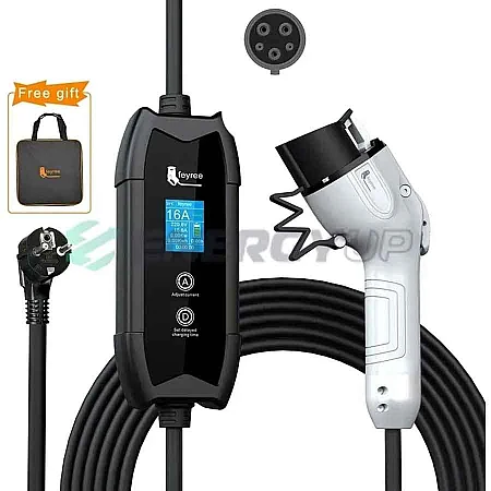 Зарядная станция FEYREE Flying Cat 3.7 кВт Type 1 16А 1-фаза 6.5м FY3.5-16-1PH-TP1-F8-C6.5