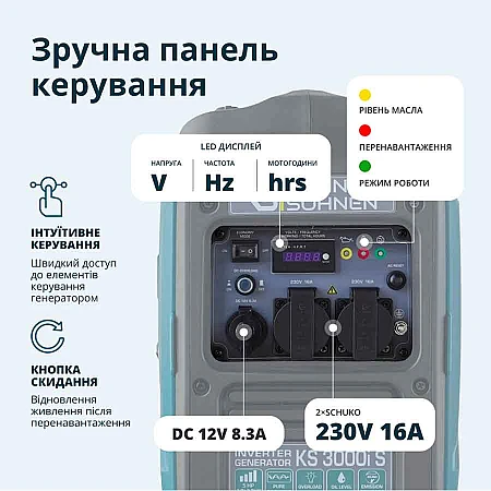 Інверторний генератор Könner&Söhnen KS 3000i S - фото 15