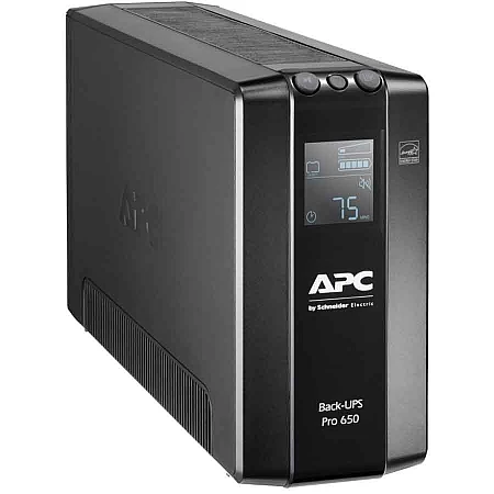 Джерело безперебійного живлення APC Back-UPS Pro 650VA/390W LCD RJ45 USB 6xC13 - фото 2