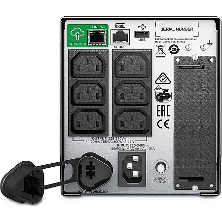 Джерело безперебійного живлення APC Smart-UPS 750VA/500W LCD USB SmartConnect 8xC13 - фото 2