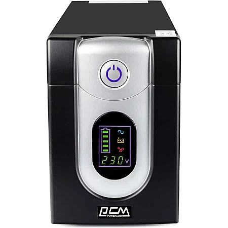 Источник бесперебойного питания Powercom IMD-1025AP 615 Вт 6 х IEC AVR LCD USB - фото 2