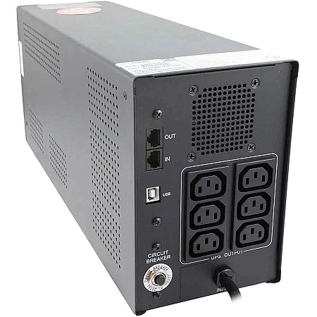 Джерело безперебійного живлення Powercom IMD-3000AP 1800 Вт 6 х IEC AVR LCD USB - фото 2