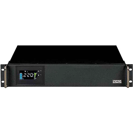 Джерело безперебійного живлення Powercom KIN-1200AP RM (2U) 960 Вт 6хIEC AVR LCD - фото 3