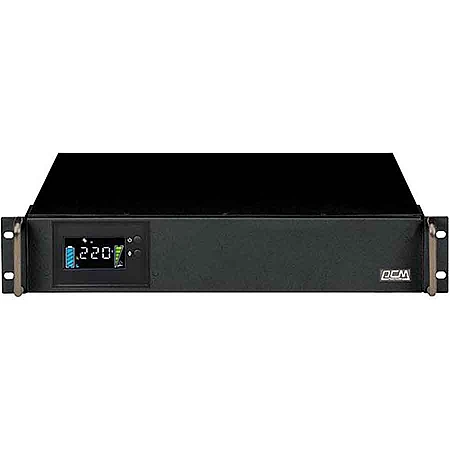 Джерело безперебійного живлення Powercom KIN-1500AP RM (2U) 1200 Вт 6 х IEC AVR LCD - фото 2