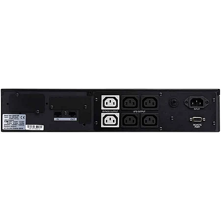 Джерело безперебійного живлення Powercom KIN-1500AP RM (2U) 1200 Вт 6 х IEC AVR LCD - фото 4
