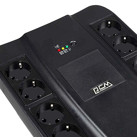 Источник бесперебойного питания Powercom SPD-850U 510 Вт 8хEURO Schuko AVR USB - фото 5