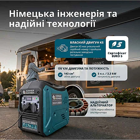 Инверторный генератор Könner&Söhnen KS 3000iG S - фото 13