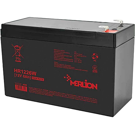 Аккумуляторная батарея MERLION HR1226W 12 V 8 Ah