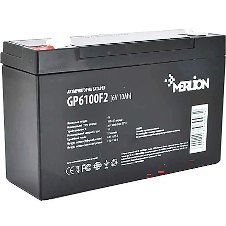 Акумуляторна батарея MERLION GP6100F2 6 V 10 Ah