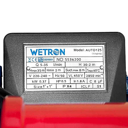 Насосна станція WETRON AUTOGP125Z - фото 10