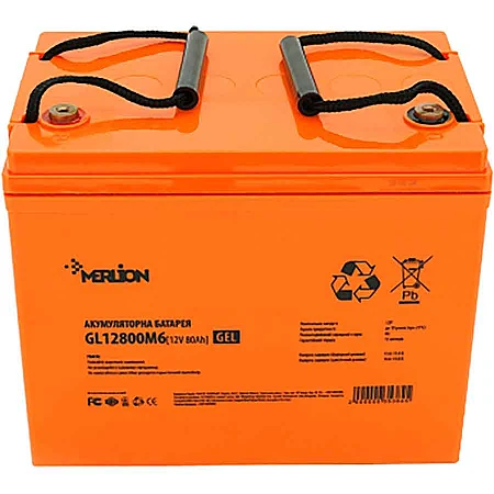 Акумуляторна батарея MERLION GL12800M6 12 V 80 Ah