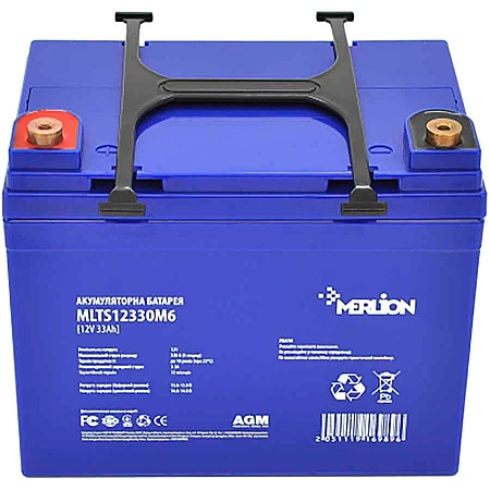 Аккумуляторная батарея MERLION MLTS12330M6 12 V 33 Ah