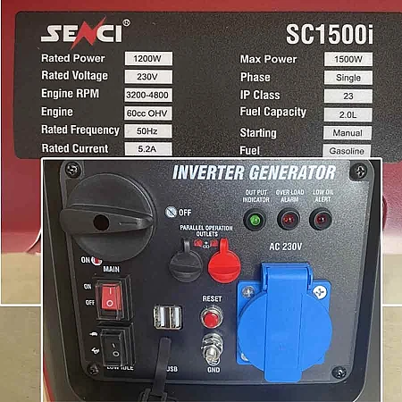 Інверторний генератор Senci SC1500i - фото 8
