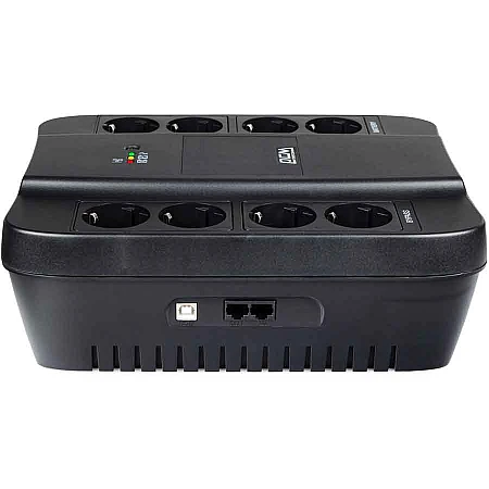 Джерело безперебійного живлення Powercom SPD-850N 510 Вт 8 х EURO Schuko USB - фото 2