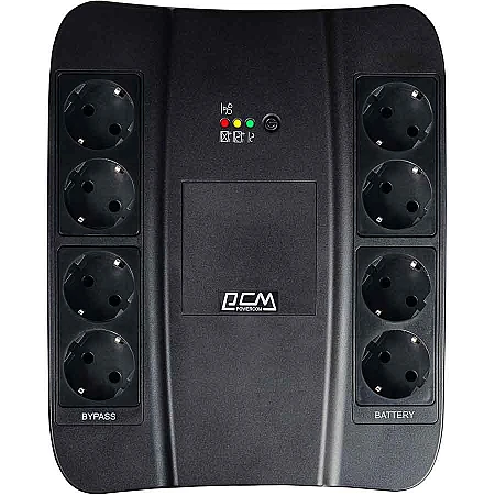 Джерело безперебійного живлення Powercom SPD-850N 510 Вт 8 х EURO Schuko USB
