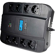 Джерело безперебійного живлення Powercom SPD-1100U 605 Вт 8хEURO Schuko USB LCD - фото 2