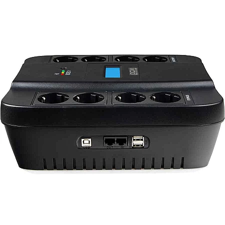 Джерело безперебійного живлення Powercom SPD-1100U 605 Вт 8хEURO Schuko USB LCD - фото 3