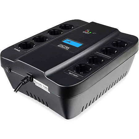 Джерело безперебійного живлення Powercom SPD-1100U 605 Вт 8хEURO Schuko USB LCD - фото 4