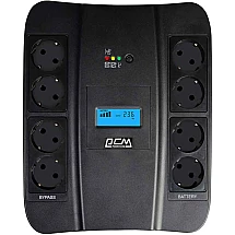 Джерело безперебійного живлення Powercom SPD-1100U 605 Вт 8хEURO Schuko USB LCD