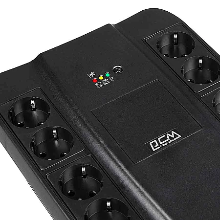 Джерело безперебійного живлення Powercom SPD-1000N 550 Вт 8 х EURO Schuko USB - фото 5