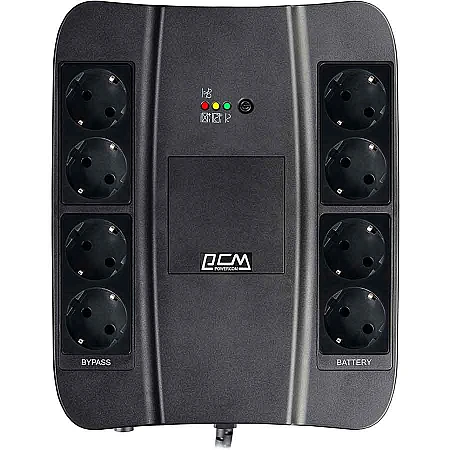 Джерело безперебійного живлення Powercom SPD-1000N 550 Вт 8 х EURO Schuko USB