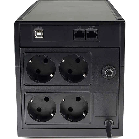 Джерело безперебійного живлення Powercom RPT-1025AP 615 Вт 4 х EURO Schuko AVR USB - фото 3