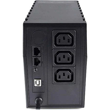 Джерело безперебійного живлення Powercom RPT-1000AP 600 Вт 3 х IEC AVR USB - фото 3