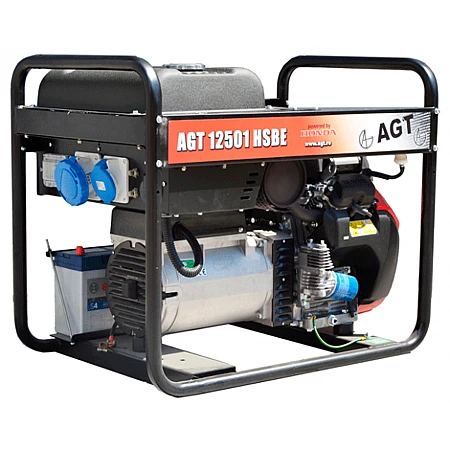 Бензиновий генератор AGT 12501 HSBE R16