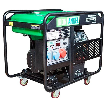 Бензиновий генератор Iron Angel EG15000EA3 + блок автоматики