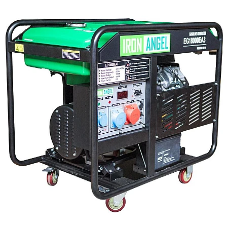 Бензиновий генератор Iron Angel EG18000EA3 + блок автоматики