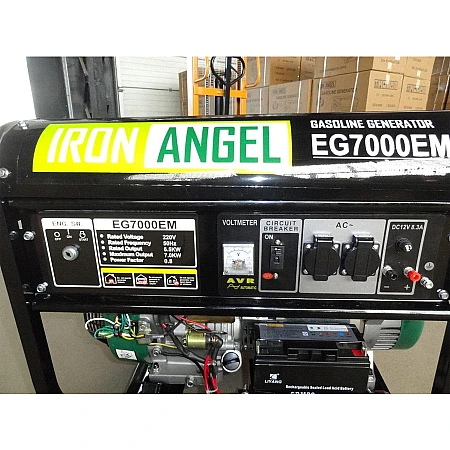 Бензиновий генератор Iron Angel EG7000E - фото 5