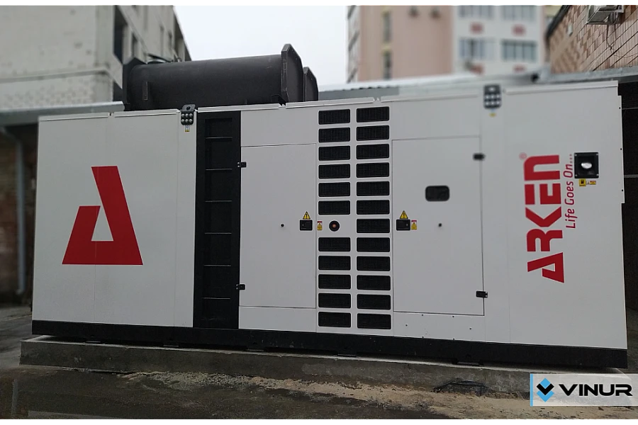 Установка дизельного генератора ARKEN ARK-B1400 N5 мощностью 1100 кВт