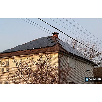 Солнечная электростанция с резервным дизельным генератором для частного дома в Киеве