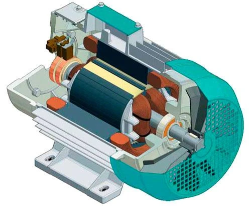 Бензиновая электростанция с синхронным генератором