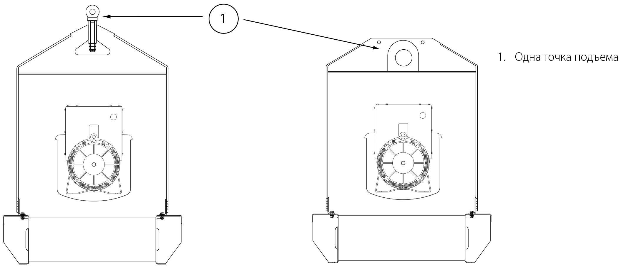 Електрогенератор - приклад підйому за одна точку